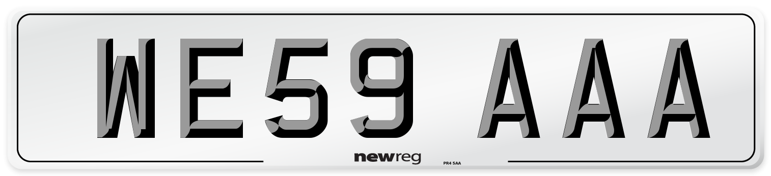 WE59 AAA Number Plate from New Reg